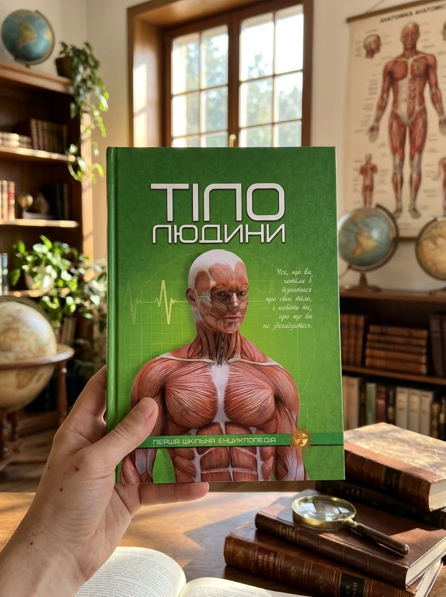 Тіло людини. Перша шкільна енциклопедія, обкладинка