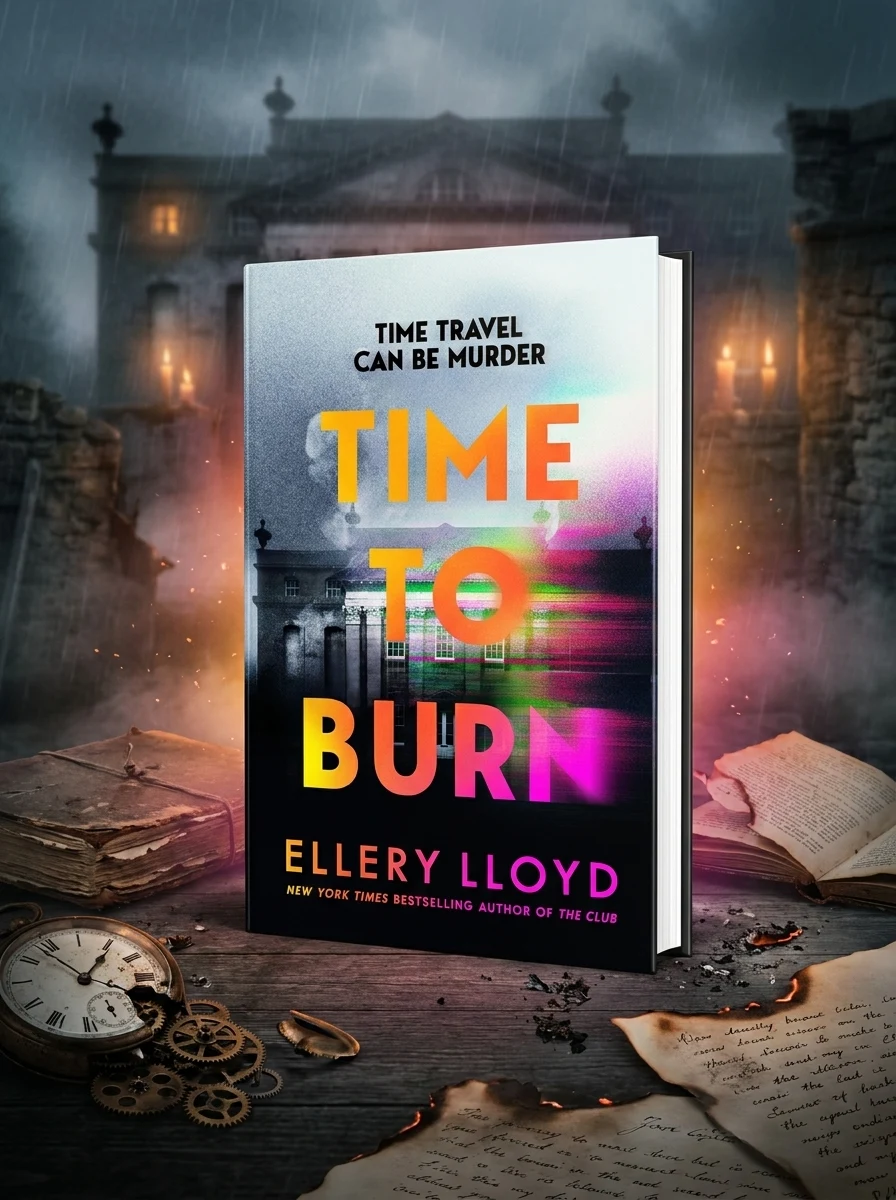 Time to Burn — Еллері Ллойд, обкладинка