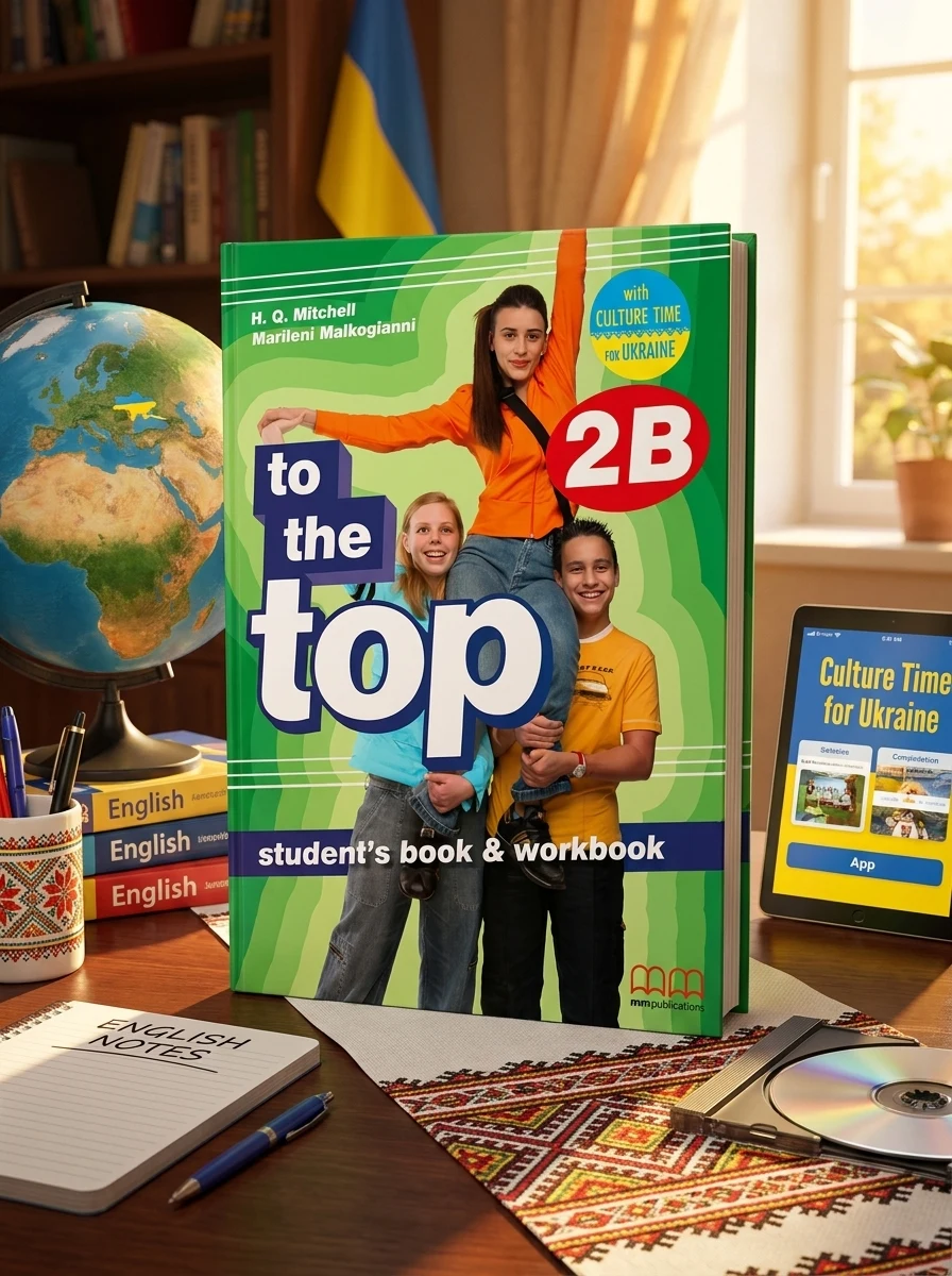 To the Top 2B. Students Book+workbook with CD-ROM with Culture Time for Ukraine — Вивчення мов