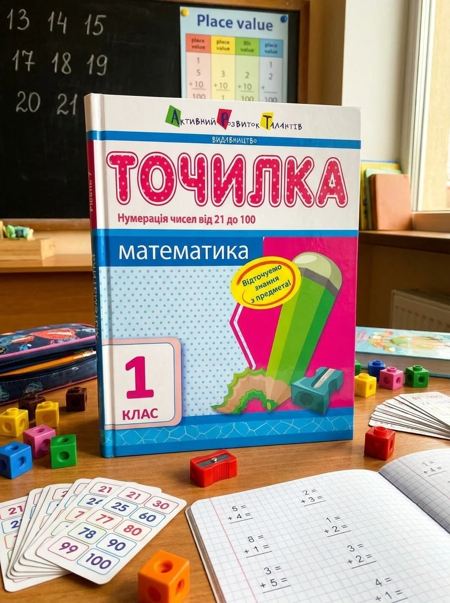 Точилка. Математика 1 клас. Рівень 7. Нумерація чисел від 21 до 100, — Вивчення мов