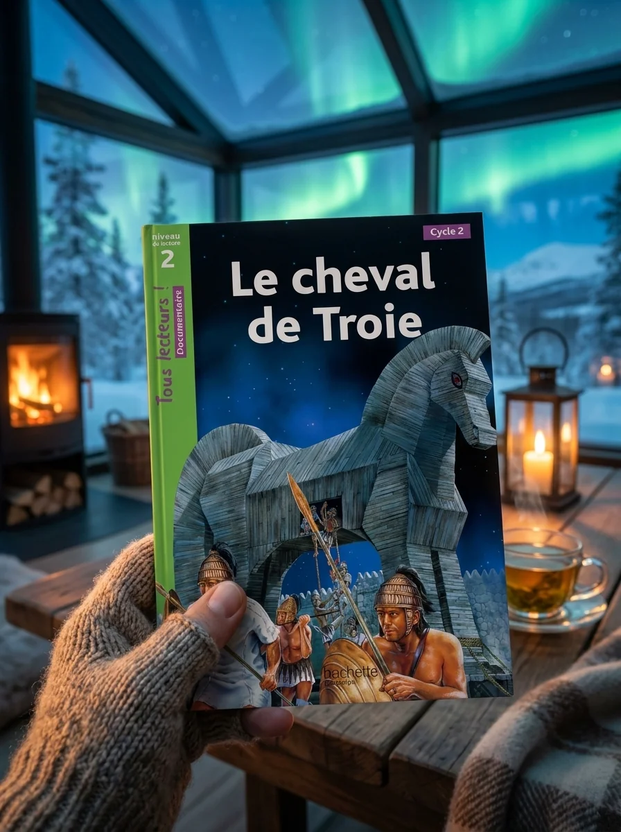 Tous Lecteurs! Le Cheval de Troie Niveau 2 — Люсіль Галліот, обкладинка
