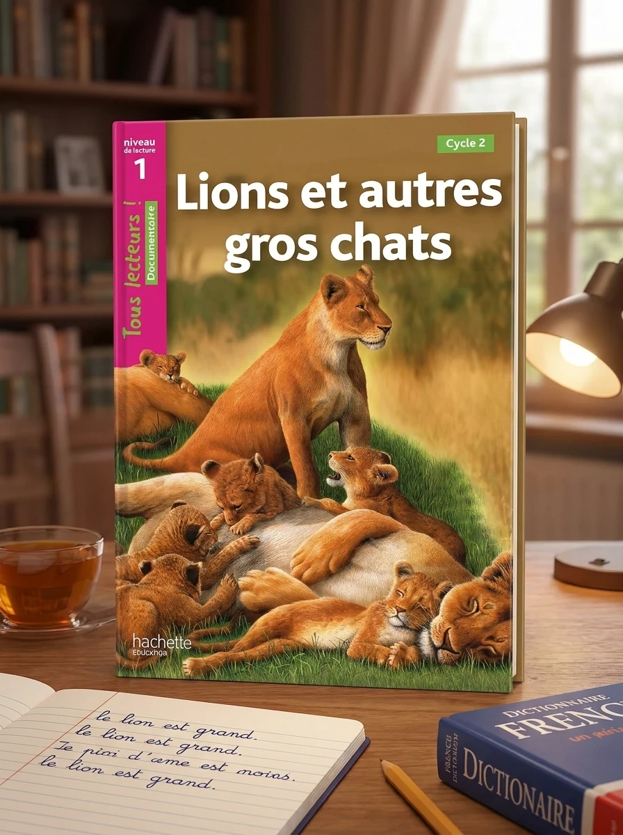 Tous Lecteurs! Lions et autres gros chats Niveau 1 — Вивчення мов
