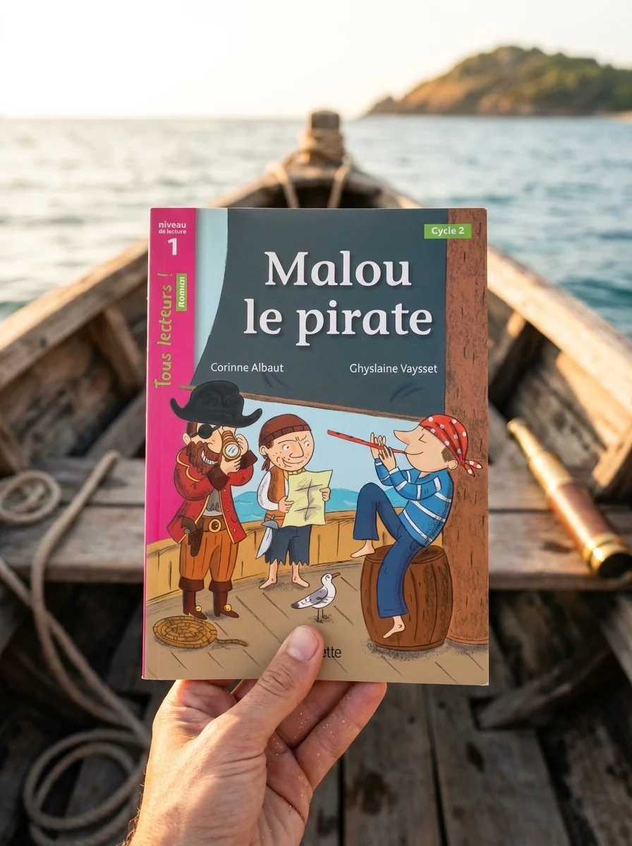 Tous Lecteurs! Malou le Pirate Niveau 1 — Корінн Альбо, обкладинка
