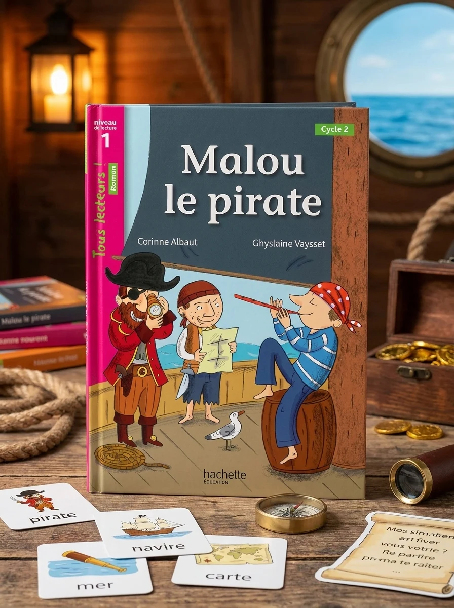 Tous Lecteurs! Malou le Pirate Niveau 1 — Вивчення мов