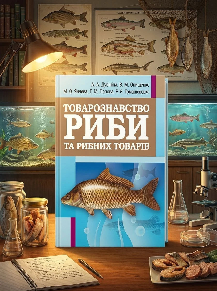 Товарознавство риби та рибних товарів. Навчальний посібник рекомендовано МОН України — Дубініна А.А., обкладинка