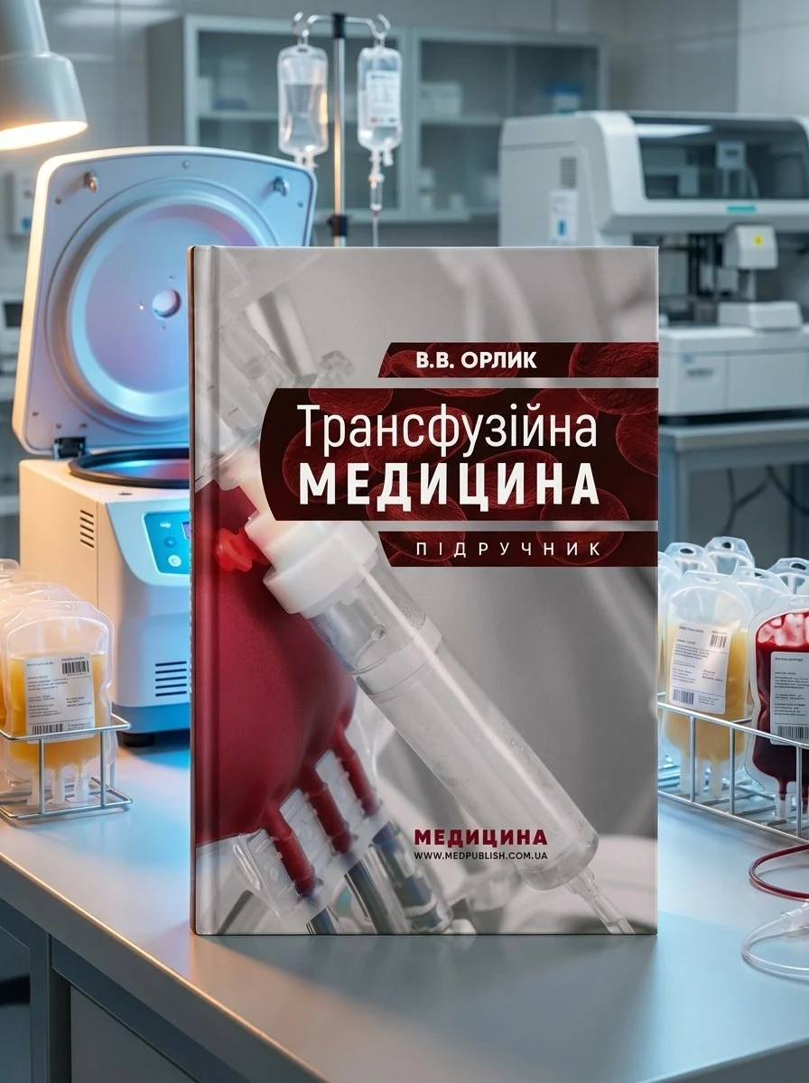 Трансфузійна медицина: підручник — В.В Орлик, обкладинка