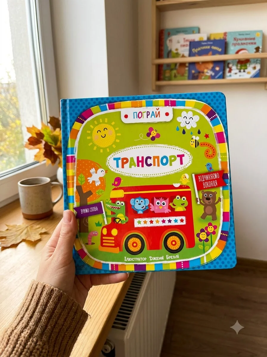 Транспорт. Вчимо слова — Розвивальні книги