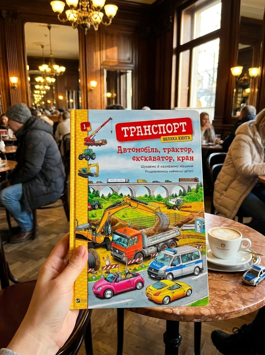 Транспорт. Велика книга. Автомобіль, трактор, екскаватор, кран — Браун Х., обкладинка