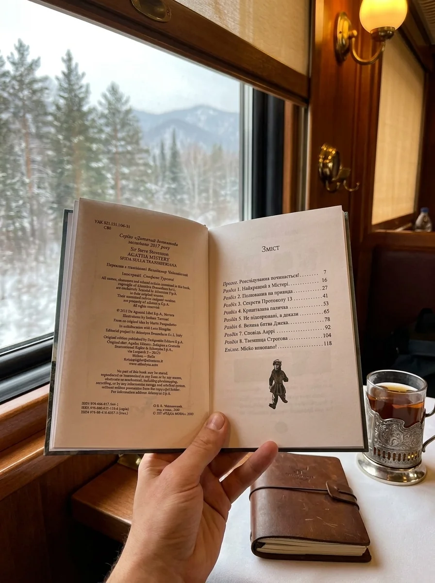 Транссибірські перегони. Агата Містері. Книга 13 — Стів Стівенсон, обкладинка