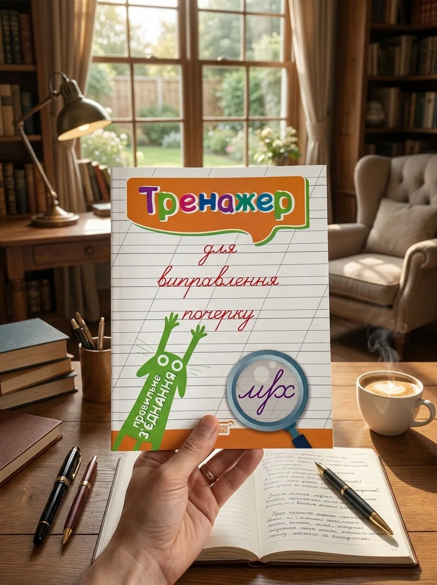 Тренажер для виправлення почерку. Правильне з'єднання — Людмила Кієнко, обкладинка