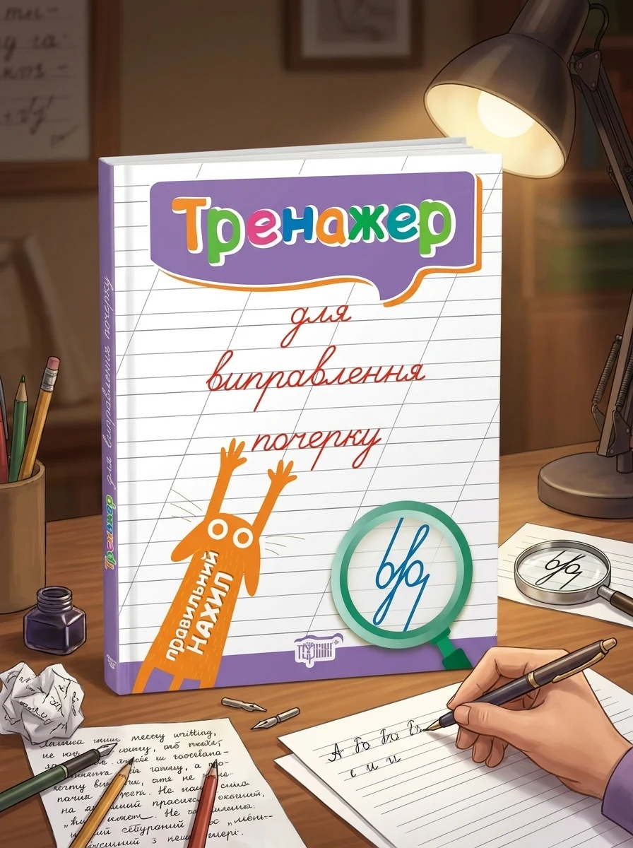 Тренажер для виправлення почерку. Правильний нахил
