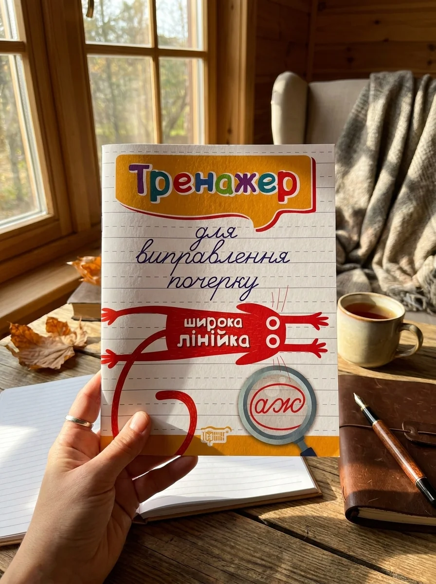 Тренажер для виправлення почерку. Широка лінійка — Людмила Кієнко, обкладинка