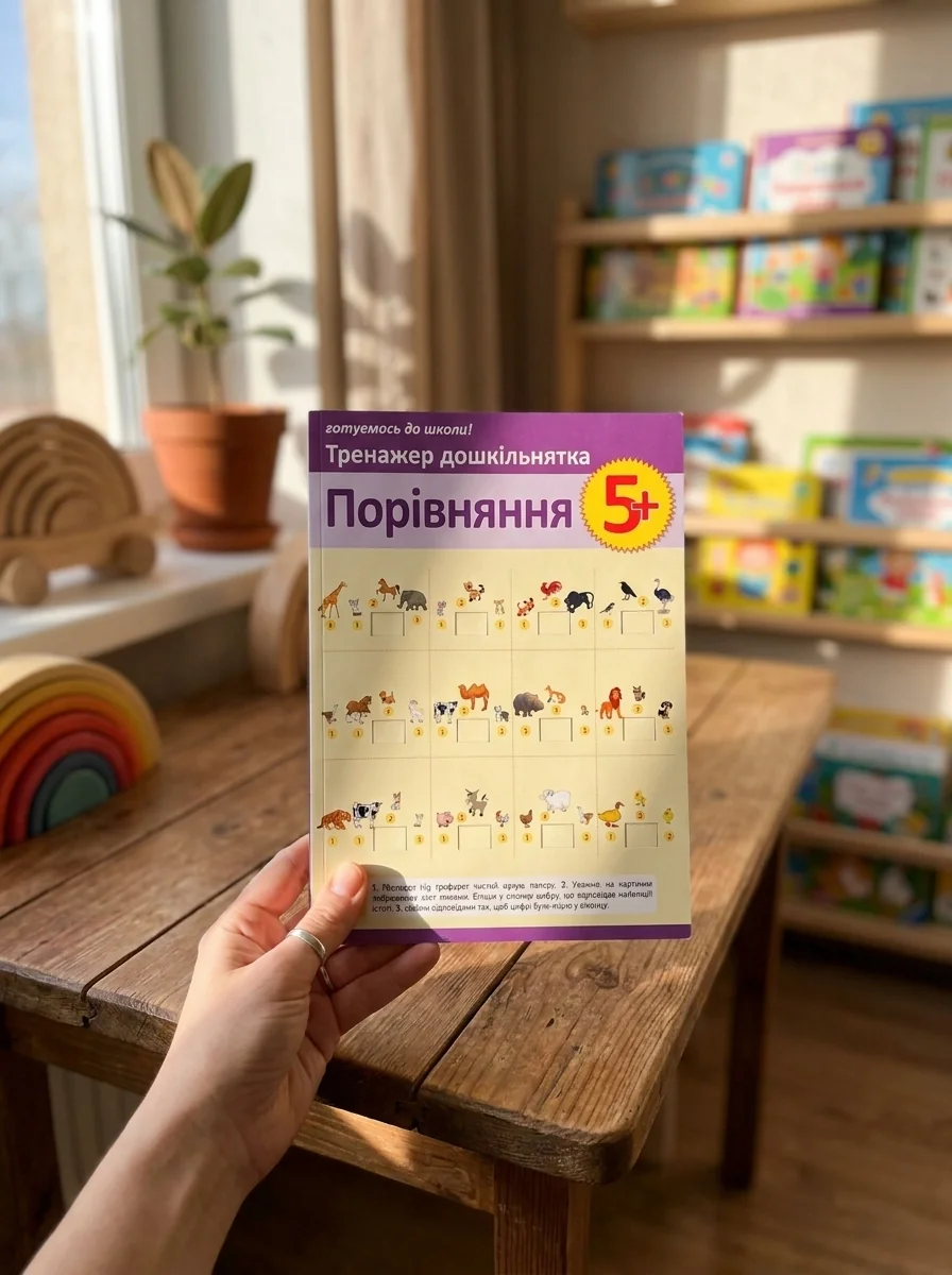 Тренажер дошкільнятка. Порівняння. Від 5 років — Підготовка до школи