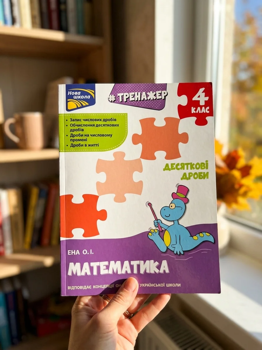 Тренажер. Математика. Десяткові дроби. 4 клас — Дитяча література