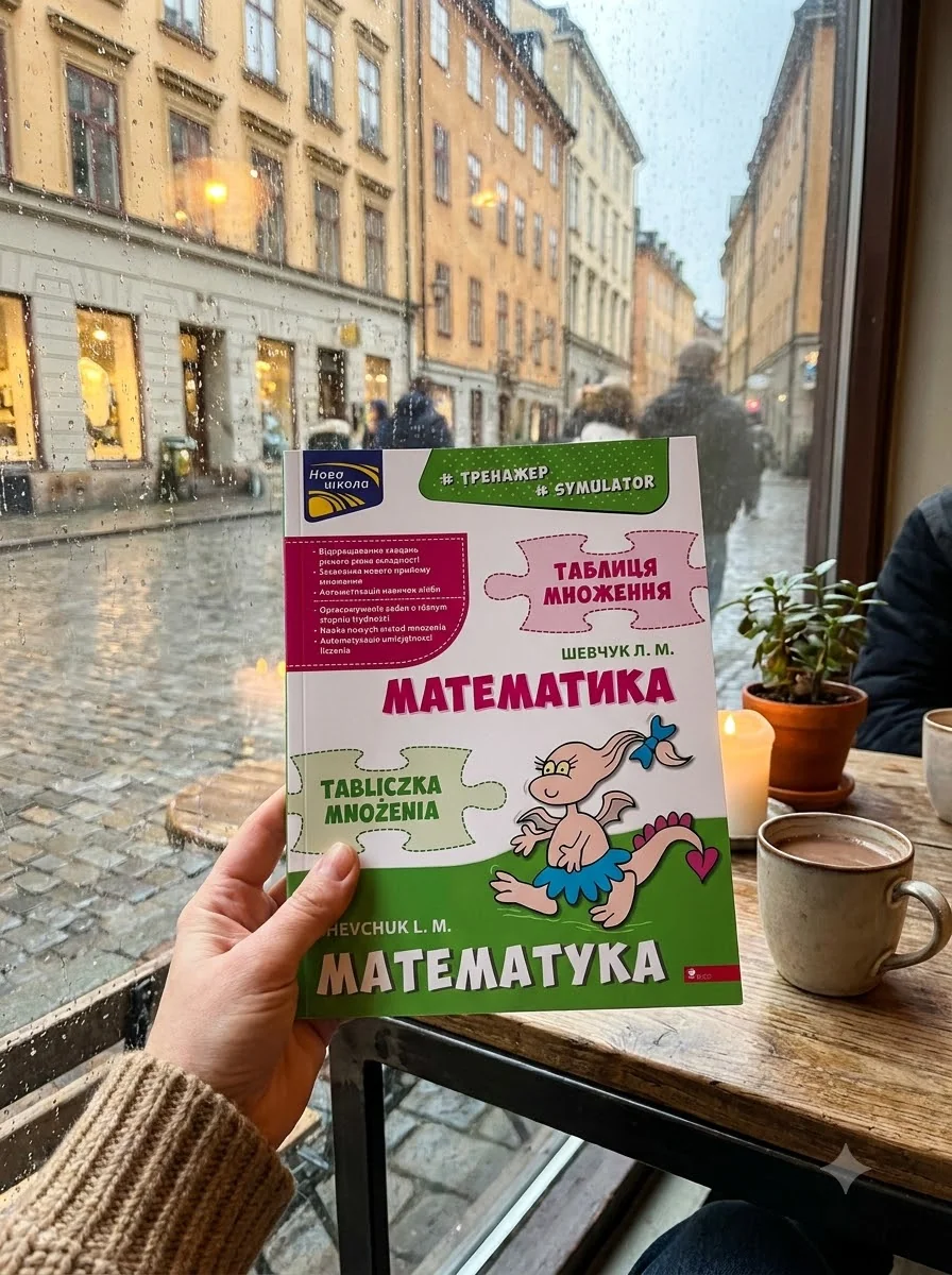 Тренажер з математики. Таблиця множення (білінгва) — Розвивальні книги