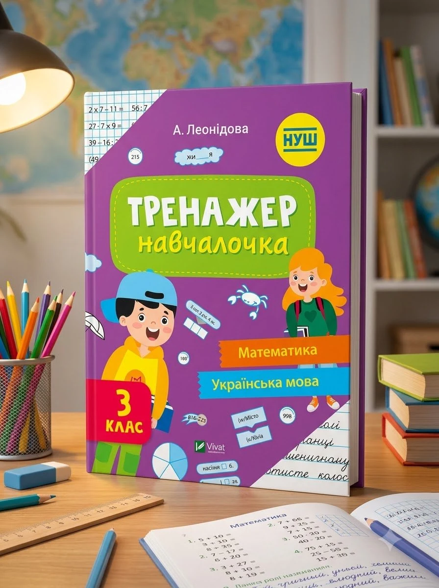 Тренажер-навчалочка. 3-4 клас. Комплект з 2-х шт. — А. Леонідова, обкладинка