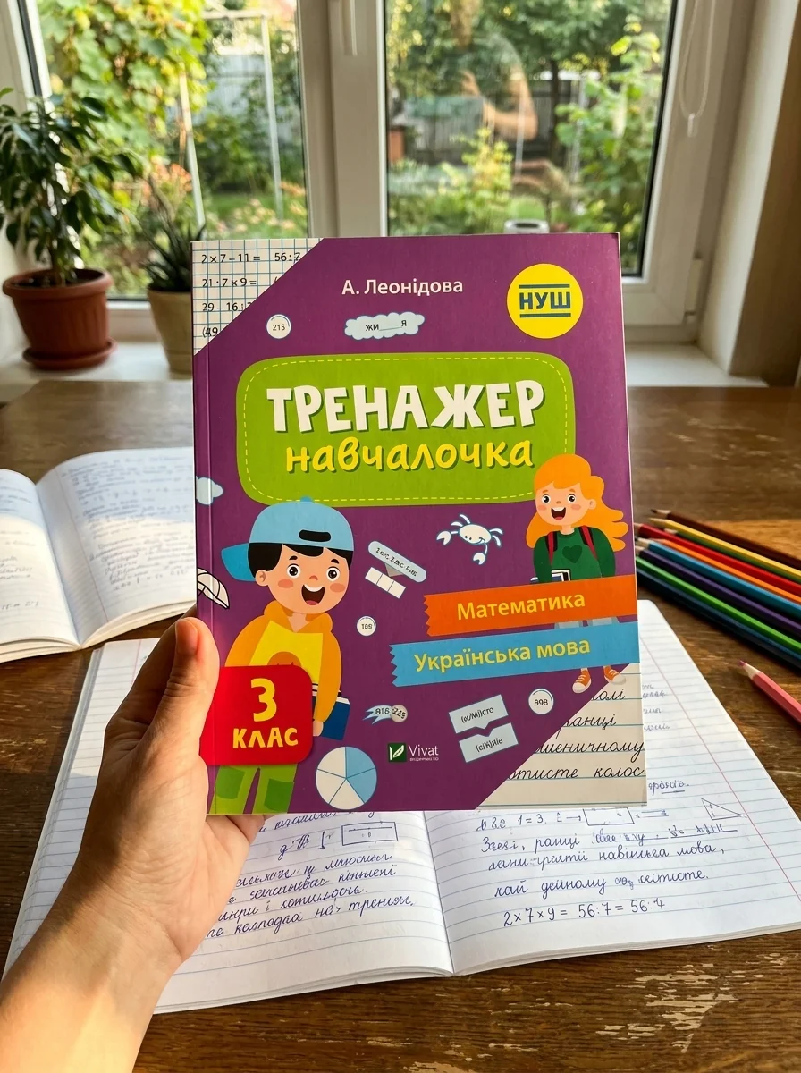 Тренажер-навчалочка. Математика. Українська мова. 3 клас | купити книгу онлайн