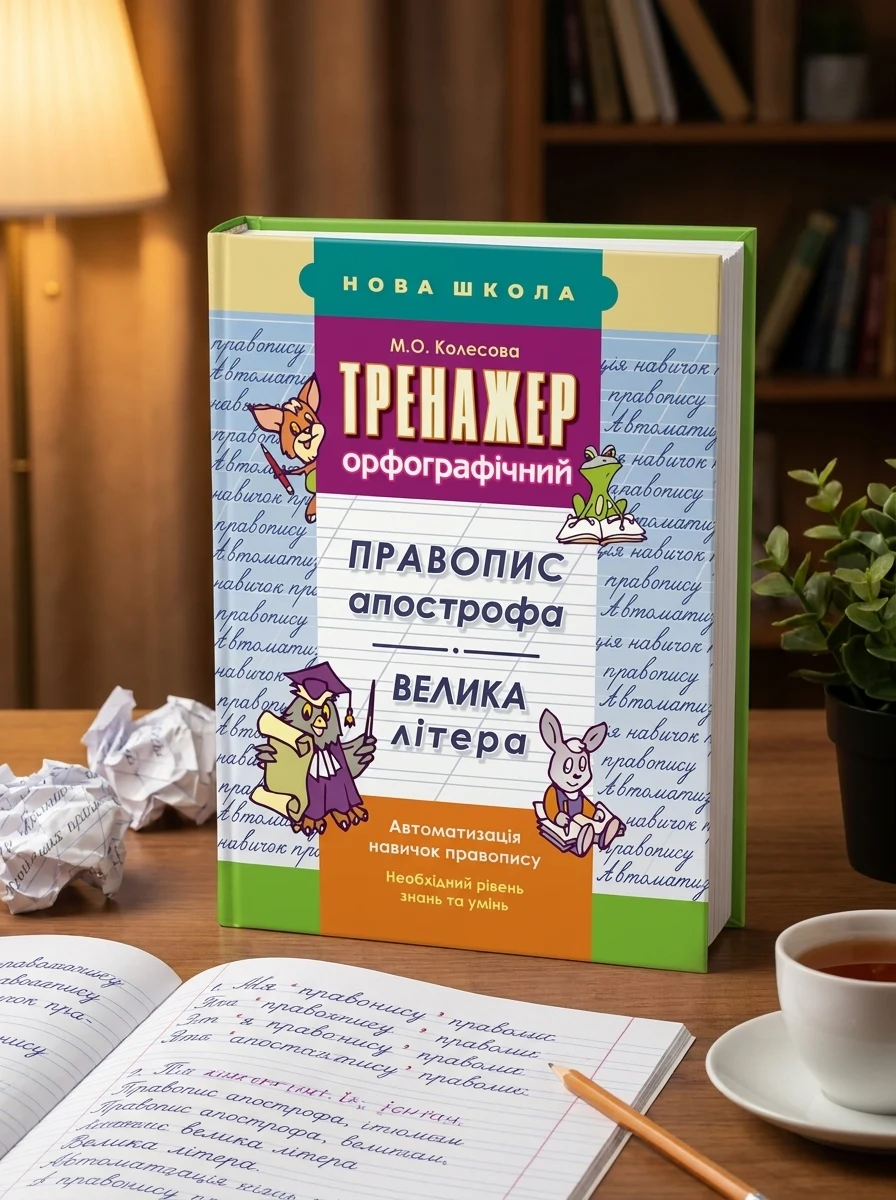 Тренажер орфографічний. Правопис апострофа. Велика літера — Вивчення мов
