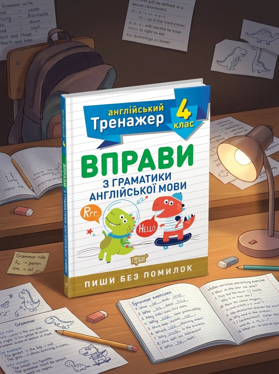 Тренажер з англійської мови. Вправи з граматики англійської мови. 4 клас
