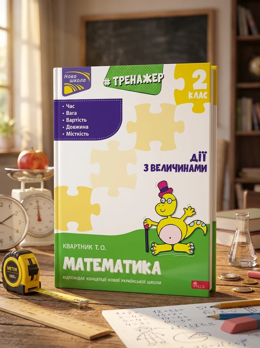 Тренажер з математики. Дії з величинами. 2 клас — фото 2