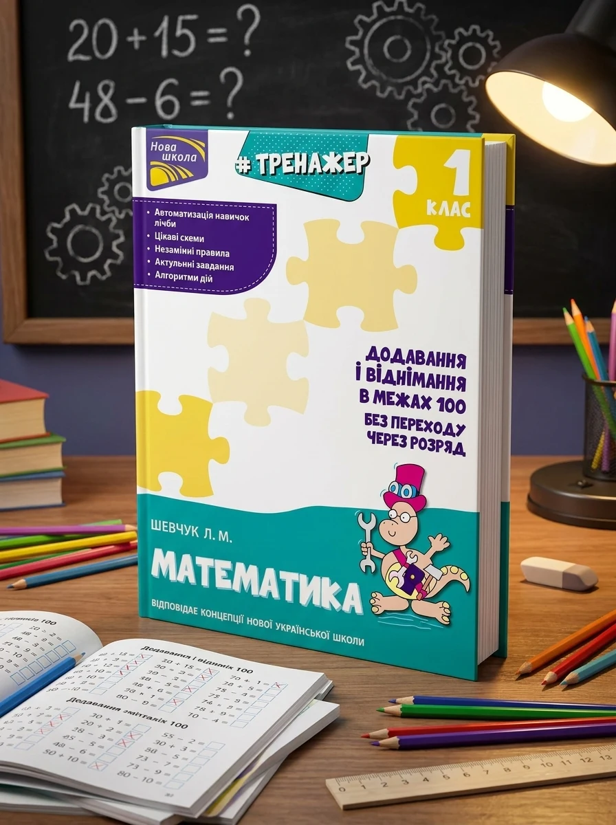 Тренажер з математики. Додавання і віднімання у межах 100 без переходу через розряд