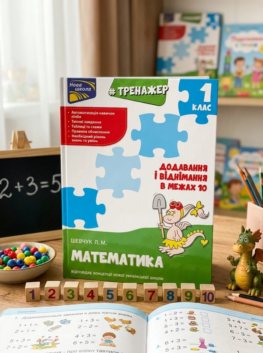 Тренажер з математики. Додавання і віднімання в межах 10 — фото 2