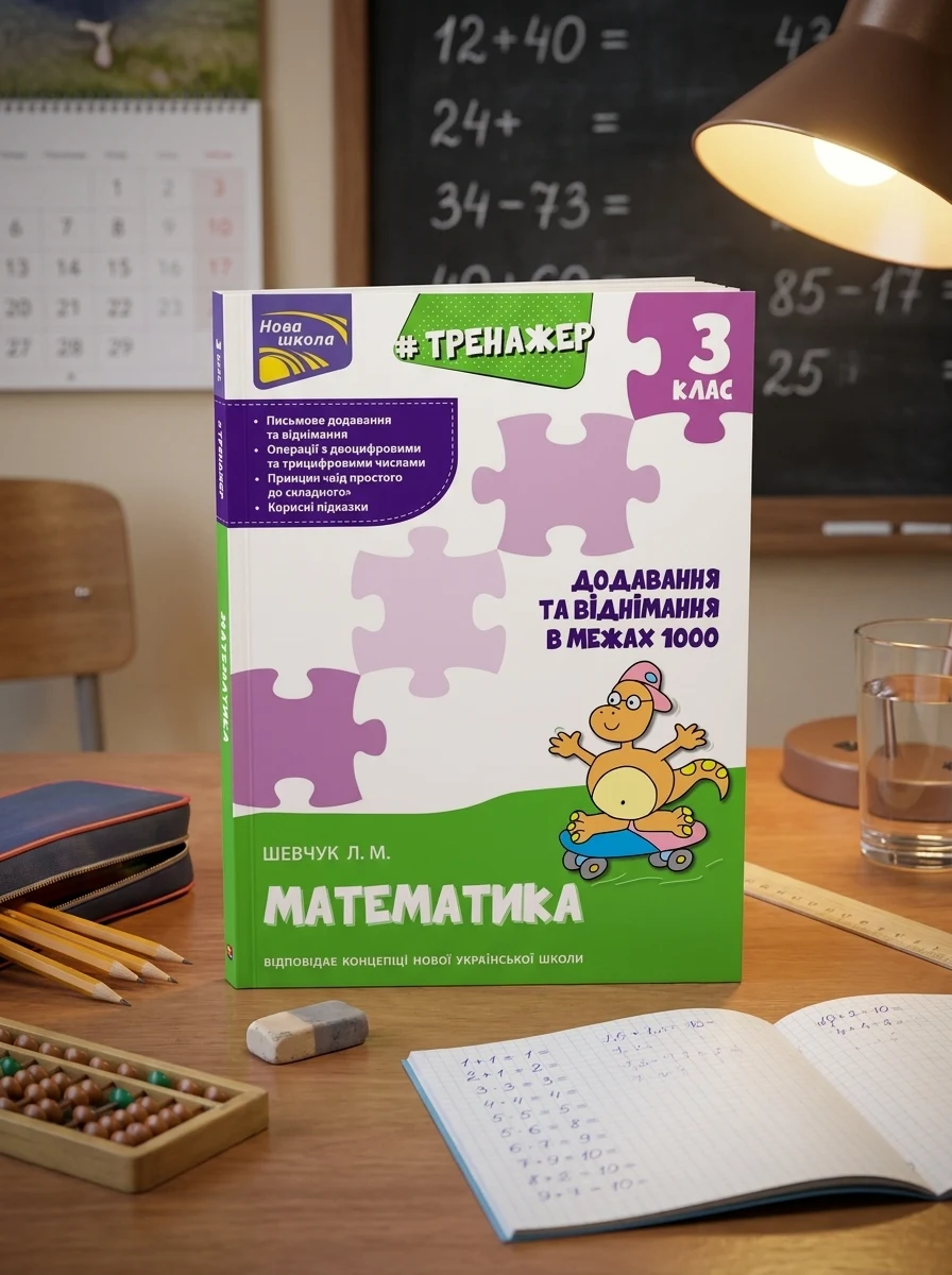 Тренажер з математики. Додавання та віднімання в межах 1000. 3 клас — фото 2