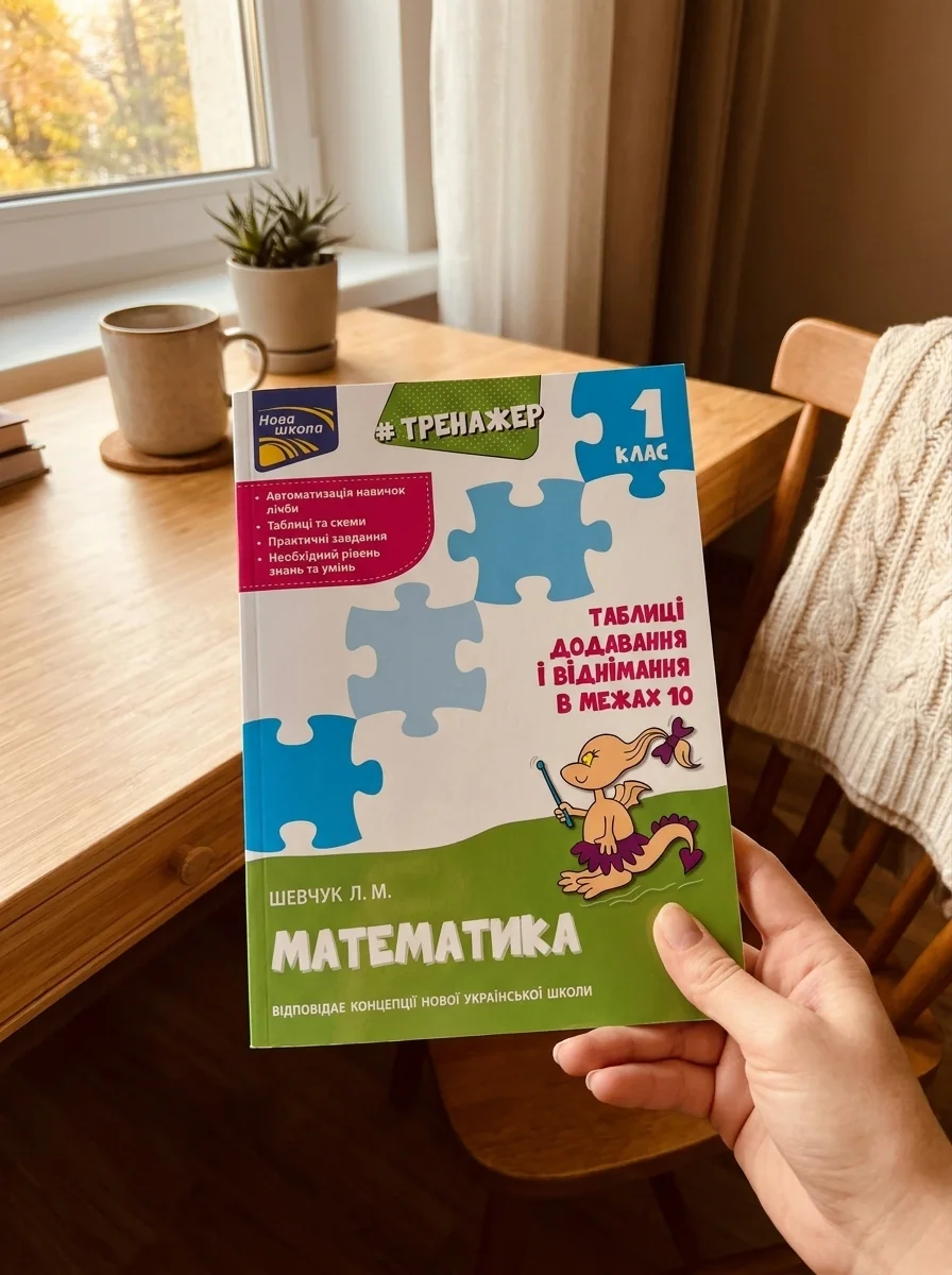 Тренажер з математики. Таблиці додавання і віднімання у межах 10 — Дитяча література