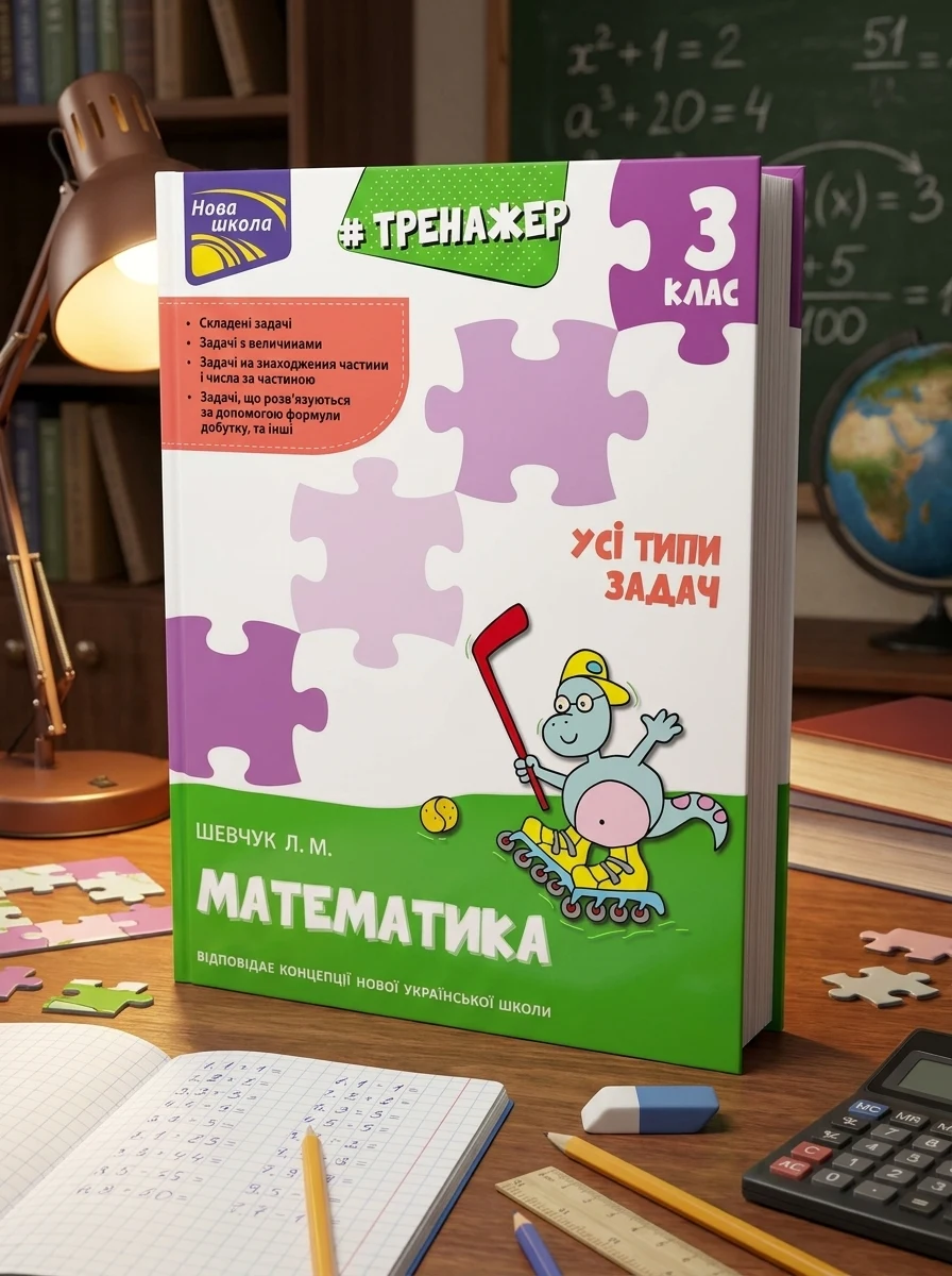 Тренажер з математики. Усі типи задач. 3 клас — Дитяча література