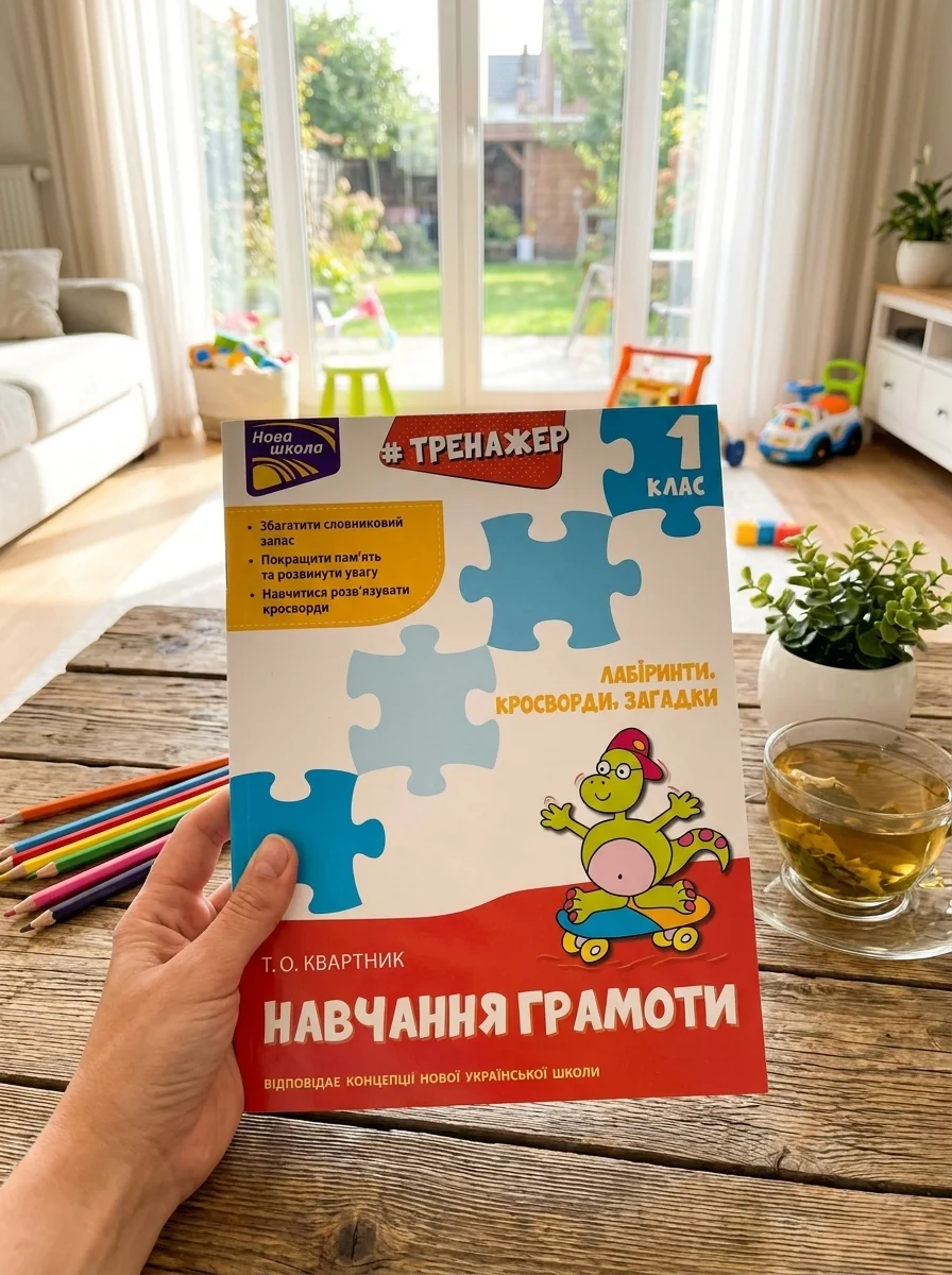 Тренажер з навчання грамоти. Лабіринти, кросворди, загадки — фото 2
