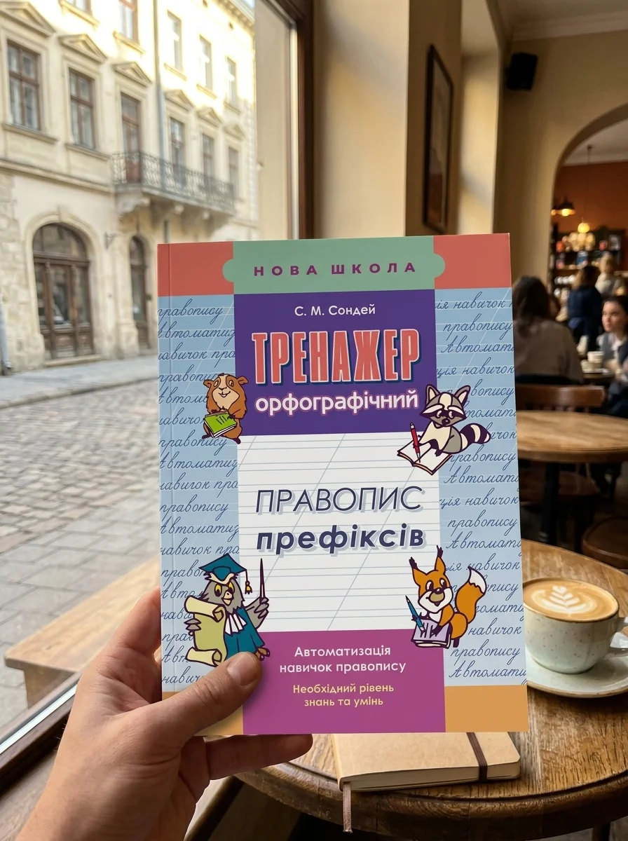 Тренажер з української мови. Правопис префіксів — Світлана Сондей, обкладинка