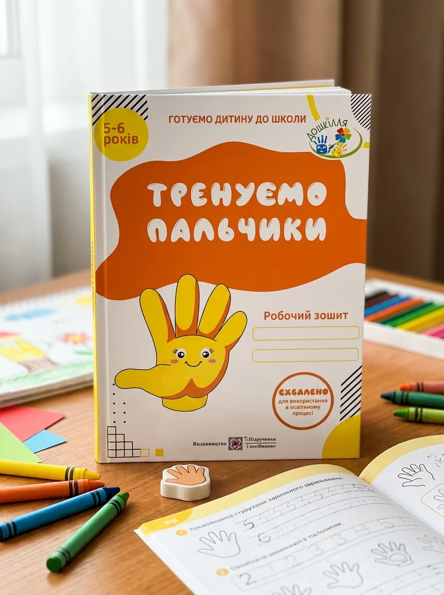 Тренуємо пальчики. Робочий зошит з підготовки руки до письма для дітей 5–6 років