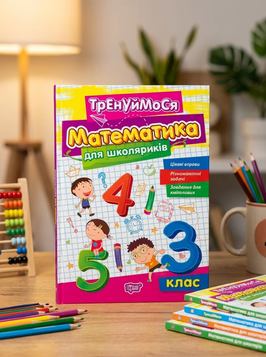 Тренуймося. 3 клас. Математика для школяриків — Дитяча література