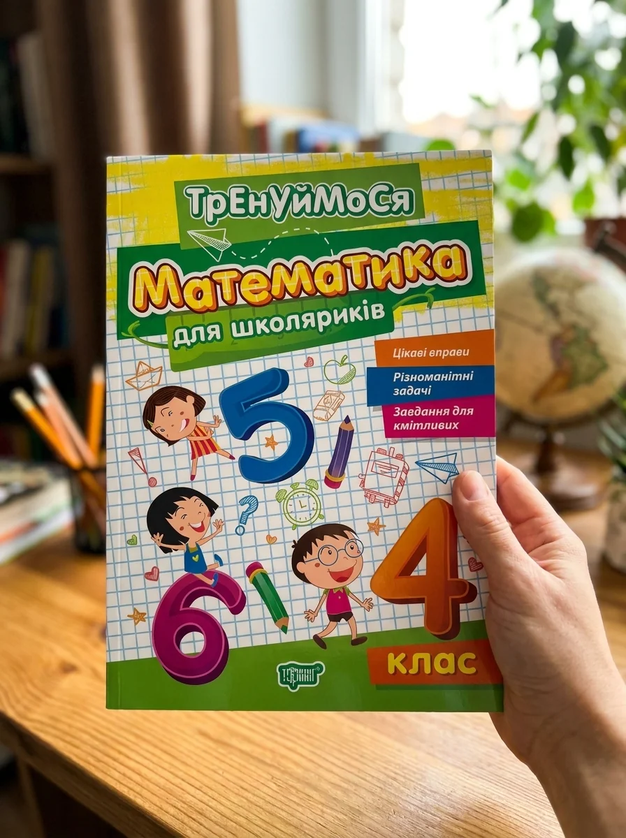 Тренуймося. 4 клас. Математика для школяриків — Дитяча література