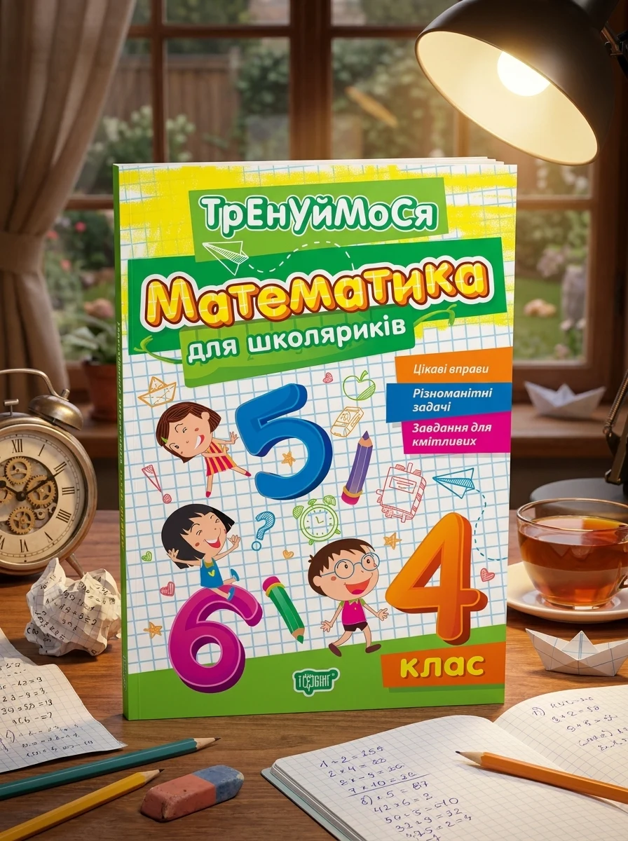 Тренуймося. 4 клас. Математика для школяриків — Дитяча література