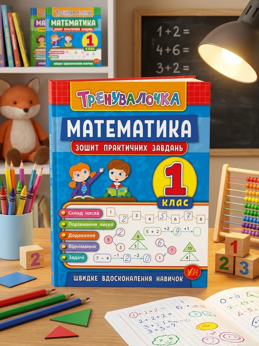 Тренувалочка. Математика. 1 клас. Зошит практичних завдань — Дитяча література