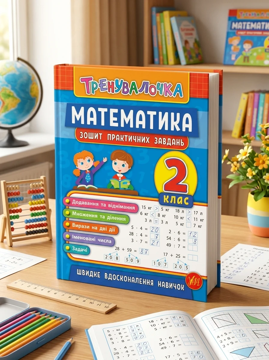 Тренувалочка. Математика. 2 клас. Зошит практичних завдань — Дитяча література