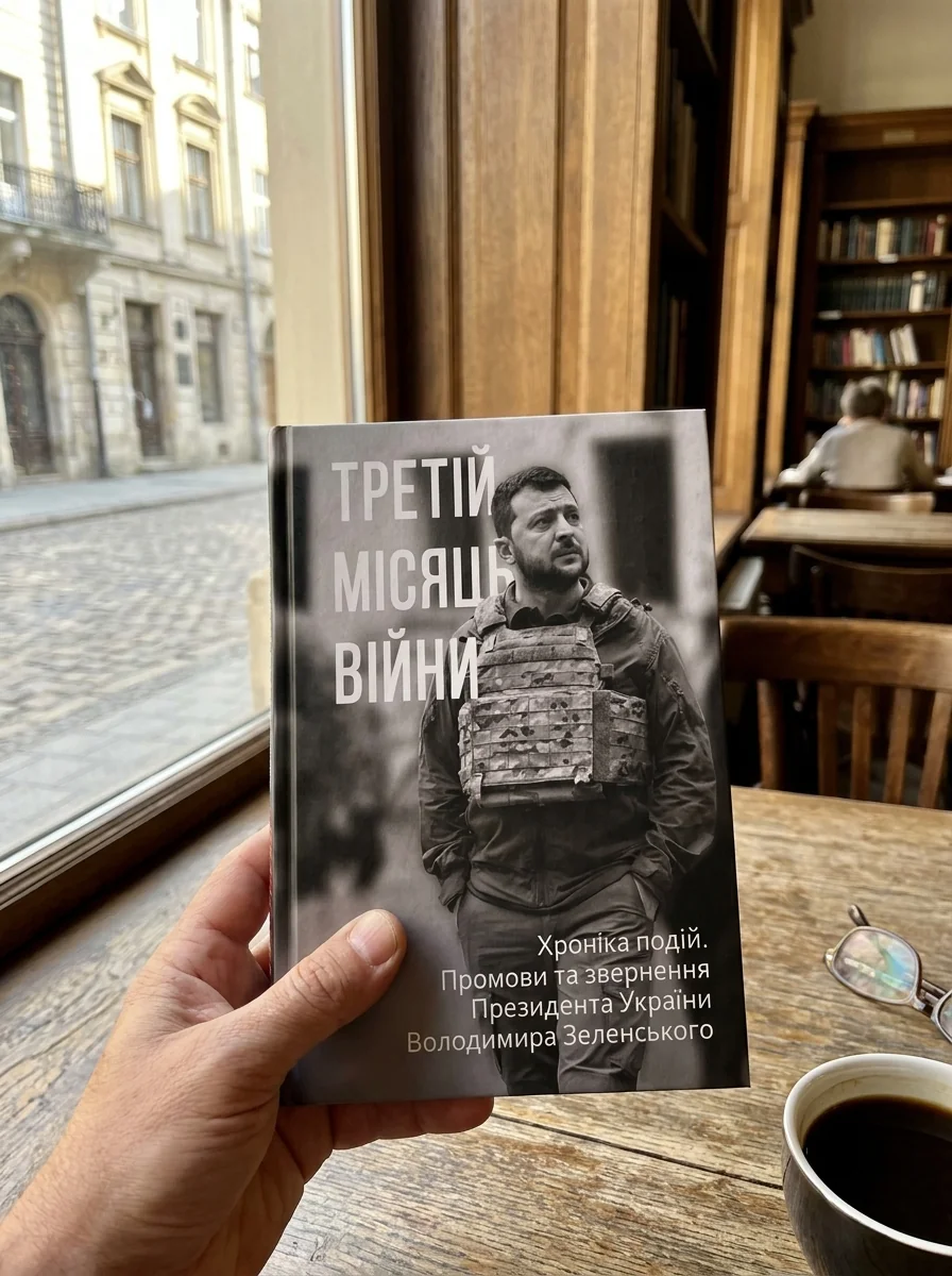 Третій місяць війни. Хроніка подій. Промови та звернення Президента Володимира Зеленського, обкладинка