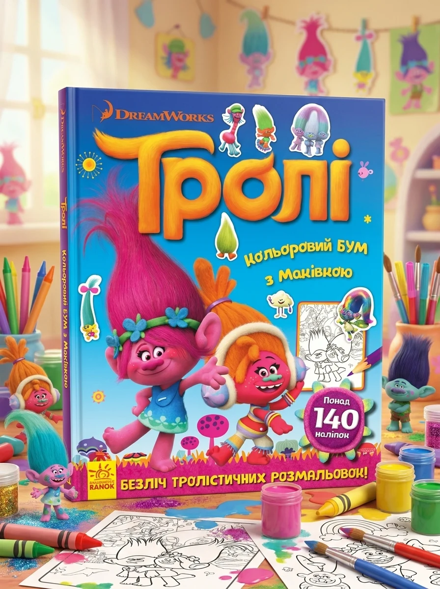 Тролі. Кольоровий БУМ з Маківкою, — Дитяча література