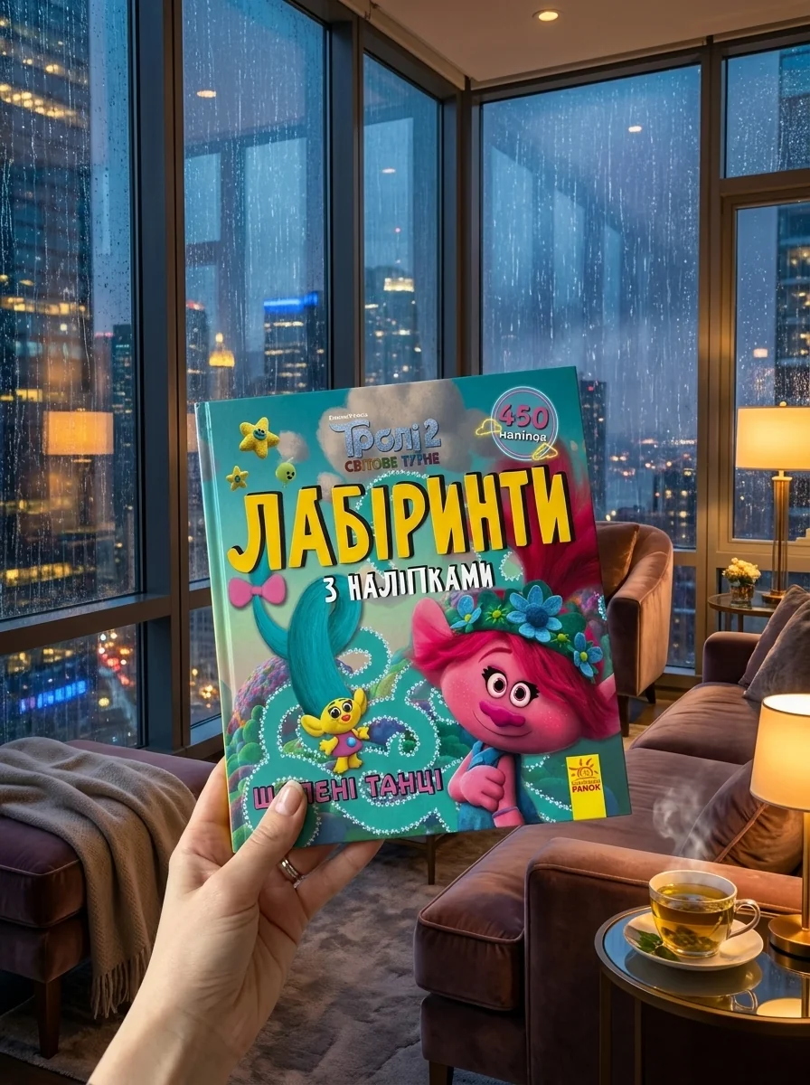 Тролі. Лабіринти з наліпками. Шалені танці — Книги з наліпками
