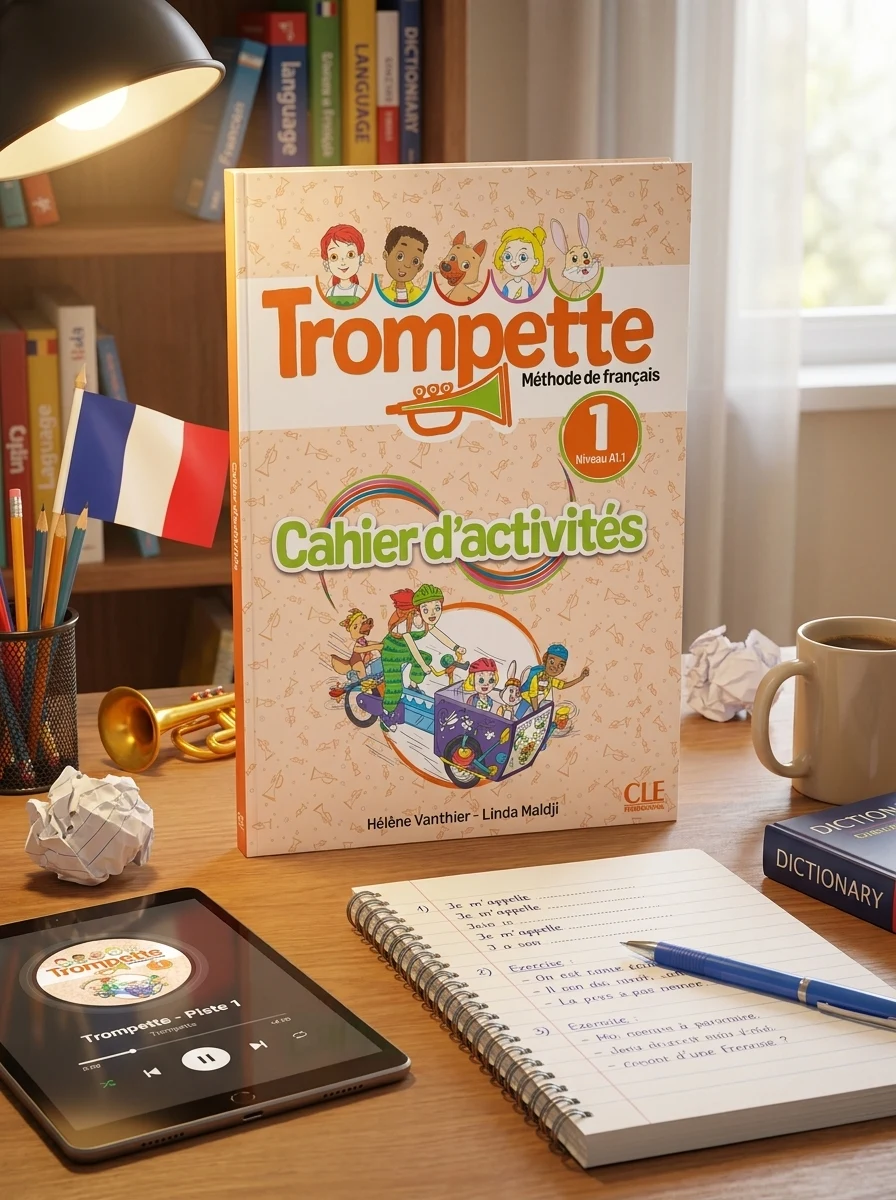 Trompette 1 (A1.1) Cahier d'activités + Audio téléchargeable en ligne — Вивчення мов