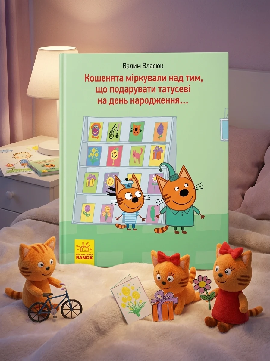 Три коти. Історії. Кмітливі кошенята, — Дитяча література