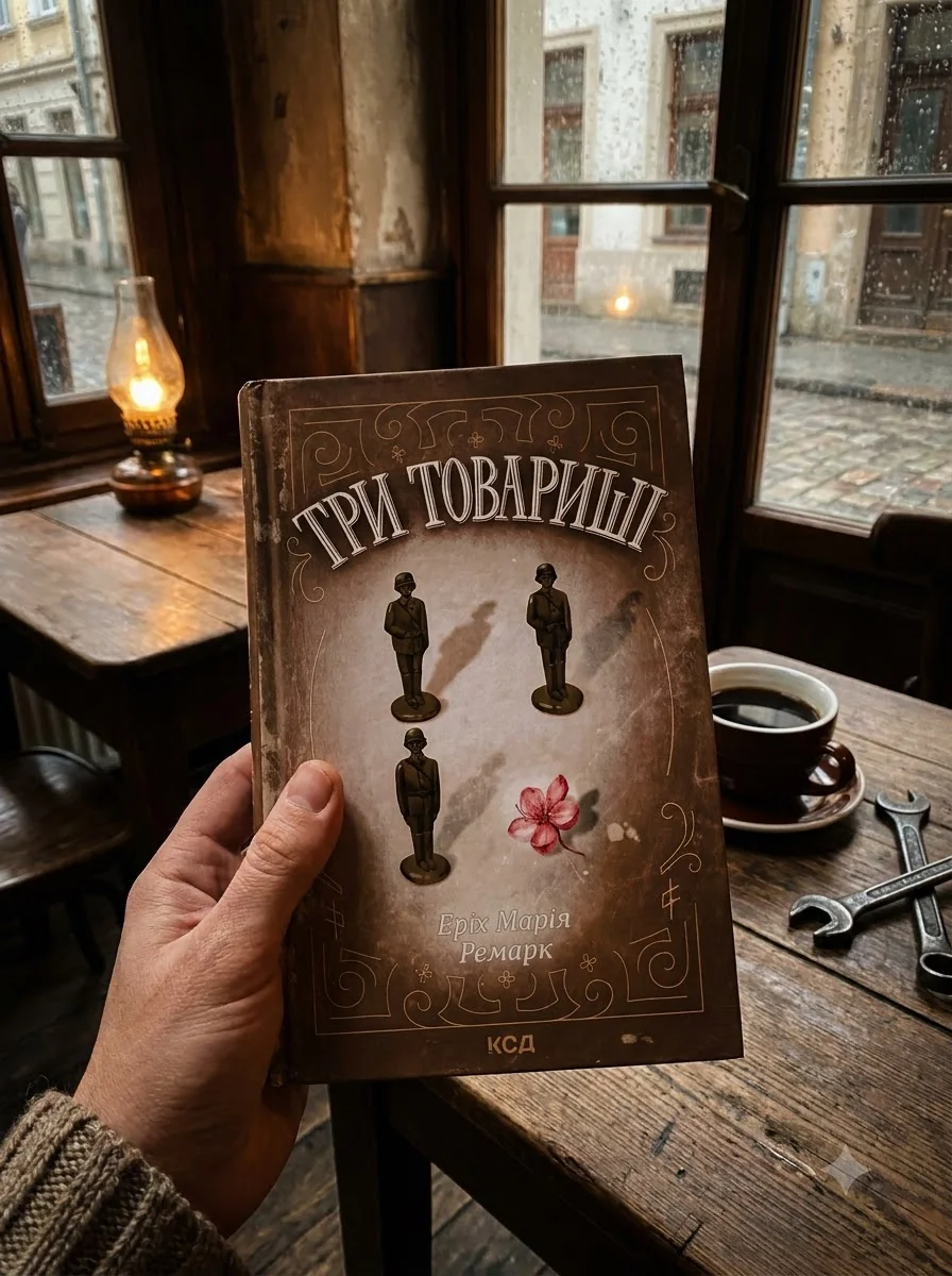 Три товариші — Художня література