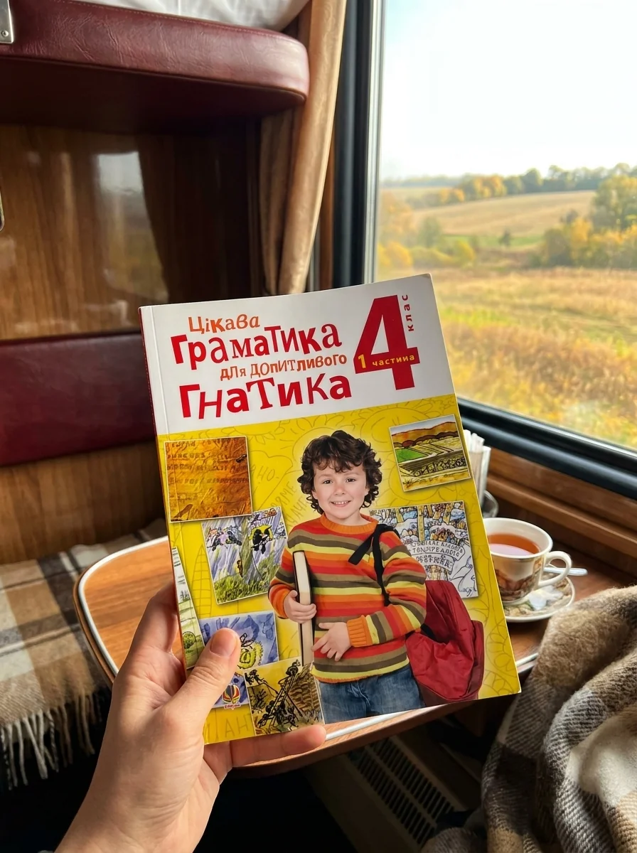 Цікава граматика для допитливого Гнатика. 4 клас. Частина 1 — Мирослава Чорна, обкладинка