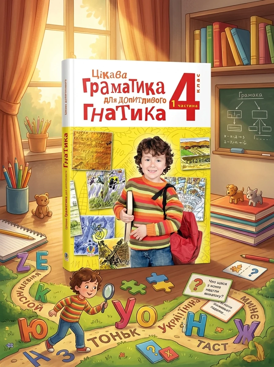 Цікава граматика для допитливого Гнатика. 4 клас. Частина 1 — Вивчення мов