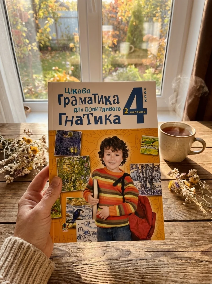 Цікава граматика для допитливого Гнатика. 4 клас. Частина 2 — Мирослава Чорна, обкладинка