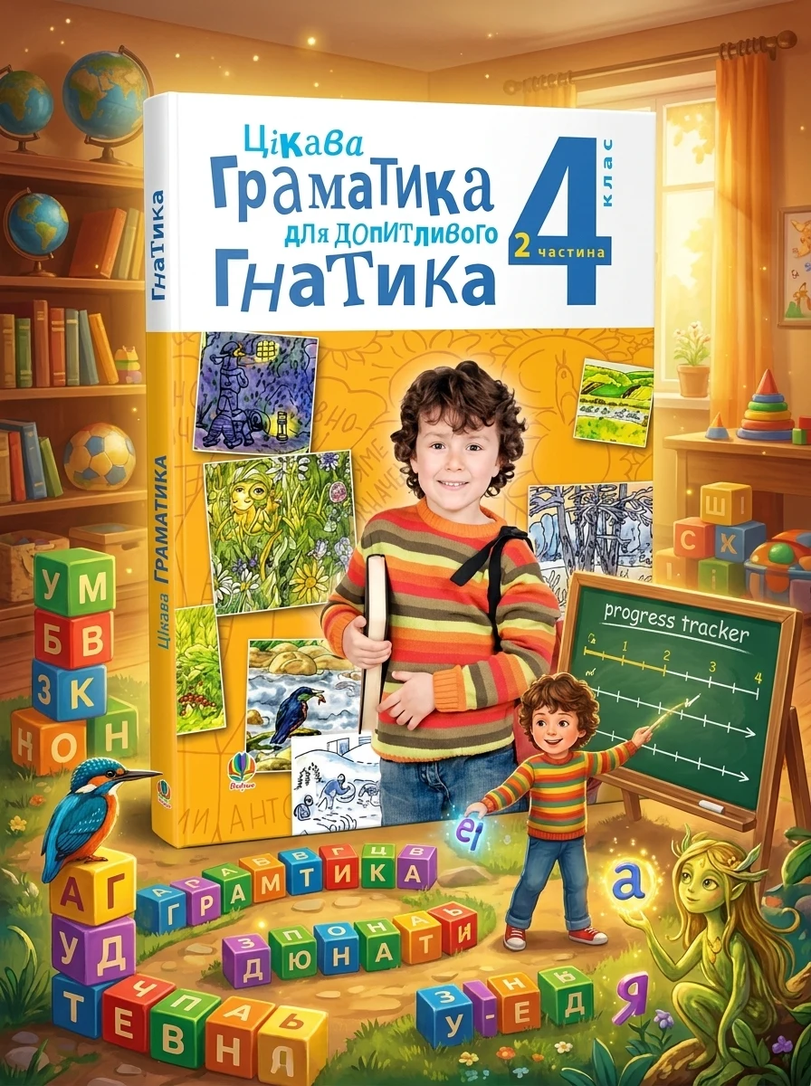 Цікава граматика для допитливого Гнатика. 4 клас. Частина 2 — Вивчення мов