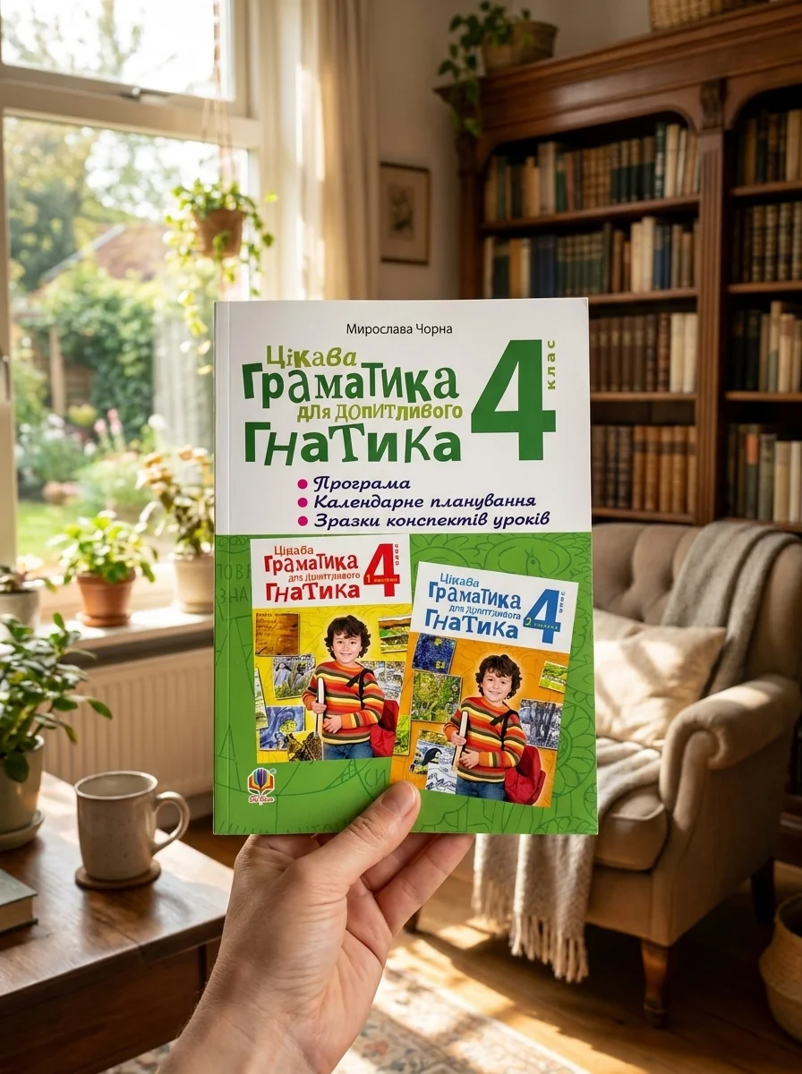 Цікава граматика для допитливого Гнатика. 4 клас — Мирослава Чорна, обкладинка