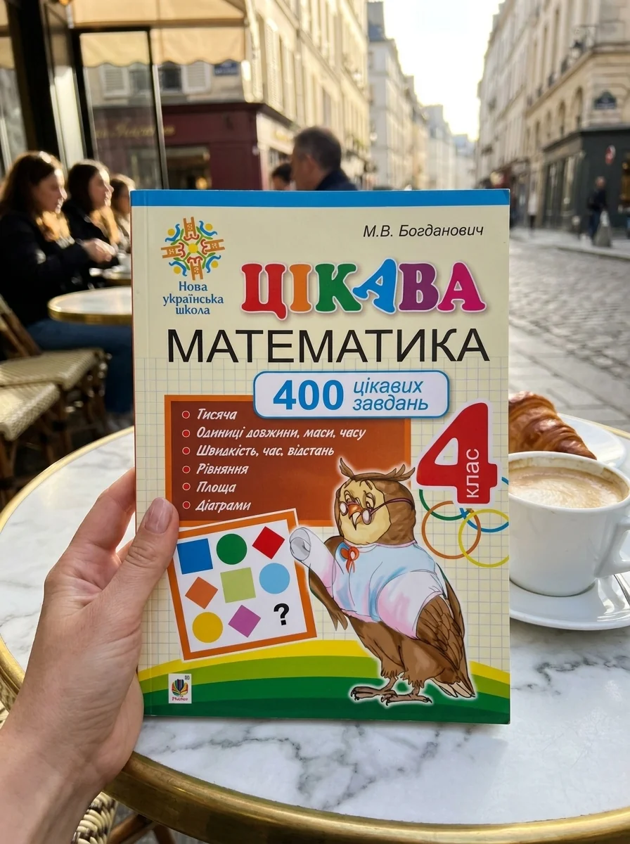 Цікава математика. 4 клас. 400 цікавих завдань — Михайло Богданович, обкладинка