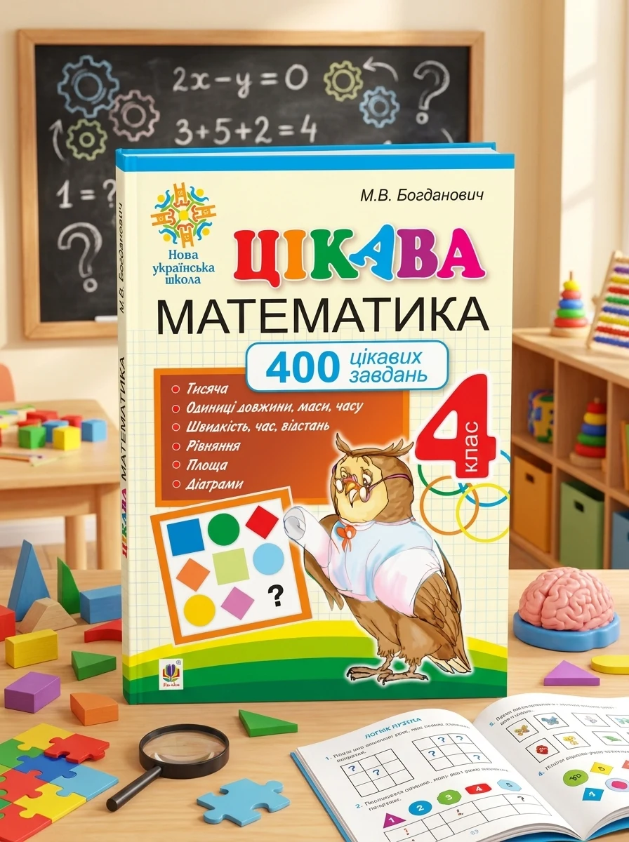 Цікава математика. 4 клас. 400 цікавих завдань — Дитяча література